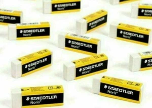 Staedtler Noris Rubber Pencil Good Quality Erasers School Art UK STOCK - Picture 1 of 6