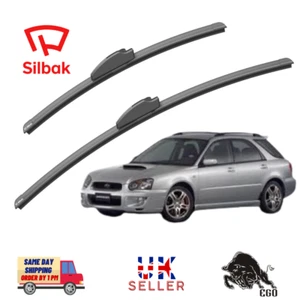 2X Front Windscreen Wiper Blade for SUBARU IMPREZA SW (10/2000-01/2004) - Picture 1 of 10