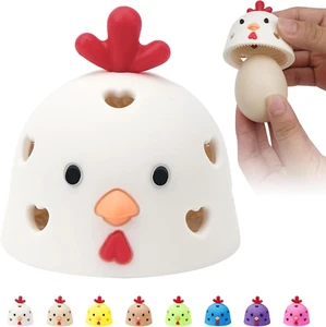 Creative Chicken Egg Washer Brush - Silicone Scrubber for Fresh Eggs - Picture 1 of 12