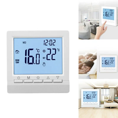 LCD Digital Home Improment Smart Thermostat Temperature Controller Programmable - Image 1 of 4