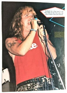 GRAN BLANCO / JACK RUSSELL / PAUL SHORTINO / REVISTA PINUP DE PÁGINA COMPLETA RECORTE - Imagen 1 de 2