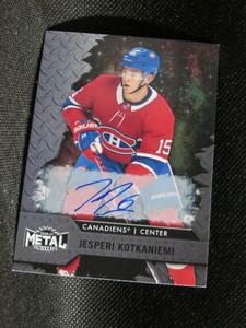 2020-21 Nhl Metal Universe Base Silver Autographs 89 Jesperi Kotkaniemi
