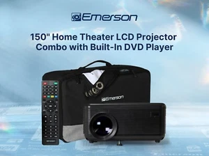 Emerson EVP-2501C 150-inch Home Theater LCD Projector Combo with Built-In DVD - Picture 1 of 12