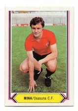 MINE - OSASUNA C. F. 1980-81 CHROME ESTE PANINI LEAGUE 80/81