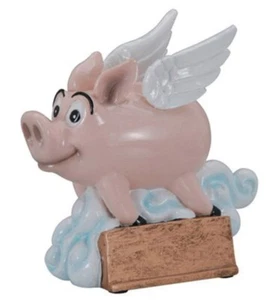 5.25" Flying Pig Trophy Personalized Free - Picture 1 of 2