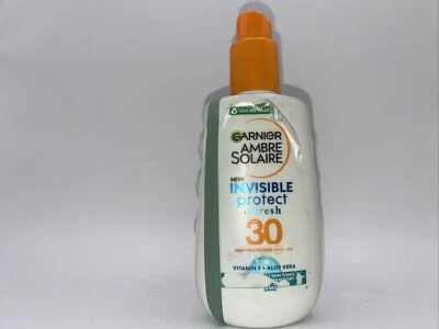 Garnier Ambre Solaire ClearProtectSun Cream Protection Spray, SPF30, 200ml. B11 - Image 1 of 2