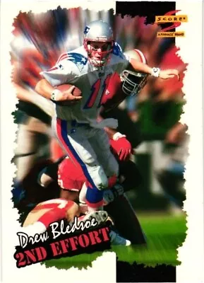 1996 Score Drew Bledsoe New England Patriots 2nd Effort #248 HOF? NrMt - Image 1 of 2