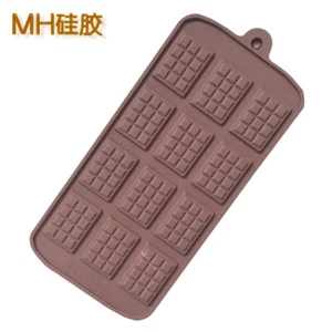 Waffle Chocolate Bars Silicone Mould Chocolate Fondant Jelly Ice Cube Mold - Picture 1 of 4