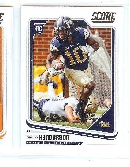 QUADREE HENDERSON 2018 PANINI SCORE FOOTBALL ROOKIE RC QTY #405 PITT PANTHERS  - Image 1 of 1