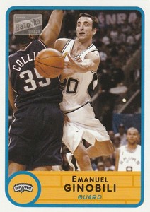 Emanuel Manu Ginobili 2003-04 Topps Bazooka Basketball NBA San Antonio Spurs