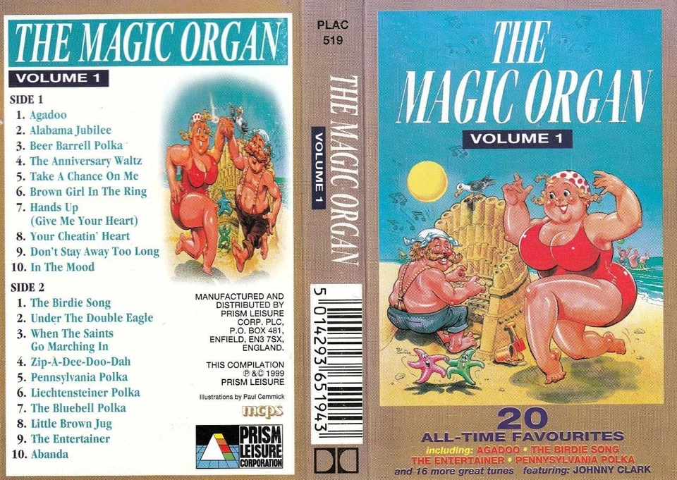 THE MAGIC ORGAN VOLUME 1 - 20 ALL-TIME FAVOURITES  (CASSETTE / TAPE) - Image 1 of 1