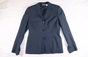 BARNEYS NEW YORK Women's Blazer 3 Buttons Navy Size 44/10 - Picture 1 of 6