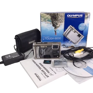 Olympus Digital Camera Mju Tough 8000 12.0MP Silver Tested - BOXED - Picture 1 of 24
