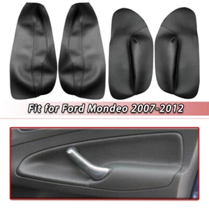 For Ford Mondeo 2007-2012 Door Panels Armrest Inserts Cover Leather Replacement - Picture 1 of 4