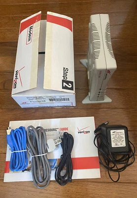 Westell 2200 Verizon DSL Internet Modem (A90-220015-04) with Power Supply Cables - Image 1 of 4