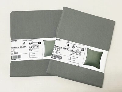 Ikea GURLI Pillow cushion cover gray 20x20 " (2 Pack) 602.811.44 - NEW - Image 1 of 2