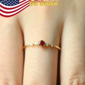 Wedding Ring 18K Gold Plated Fashion Cubic Zirconia Ladies Gift Size5-10