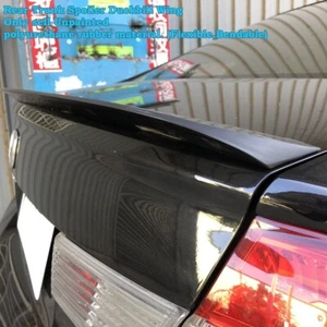 Flat Black 380T Rear Duckbill Trunk Spoiler Wing Fits 2005~2009 Audi A6 C6 Sedan - Picture 1 of 8