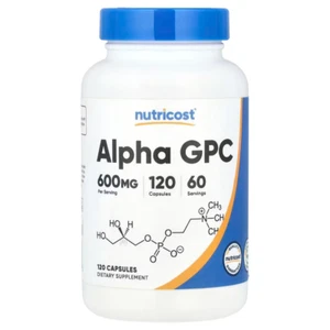 Alpha (GPC)600 mg por porción 120 cápsulas Nutricost 1388,61€/kg 0,036kg - Imagen 1 de 3