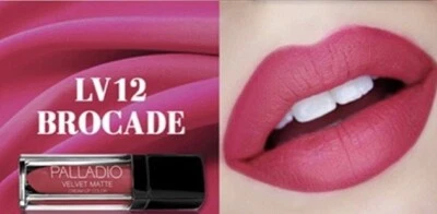 Palladio Velvet Matte Cream Lip Color Brocade Bright Strawberry Lip Stick Pink - Image 1 of 4