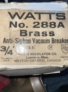 Watts 3/4" Anti-Siphon Vacuum Breaker 288A NOS - Picture 1 of 6