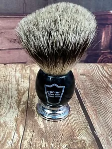 Cepillo de afeitar Parker Safety Razor Pure Badger Hair negro - Imagen 1 de 5