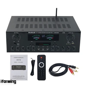AV-999BT 220V 7 CH Bluetooth Amplifier Hifi Stereo Karaoke Audio Amp+Peak Power - Picture 1 of 7