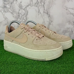 Nike Schuhe Größe 5,5 Damen Turnschuhe Pink Air Force 1 Low Sage Walking AF1 Wildleder - Bild 1 von 13