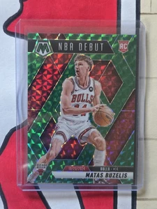 Matas Buzelis RC- Green Debut #257- 2024-25 Panini Mosaic NBA- Bulls Rookie - Picture 1 of 2