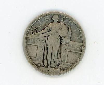 1917 STANDING LIBERTY Quarter 25c VG - Image 1 of 2