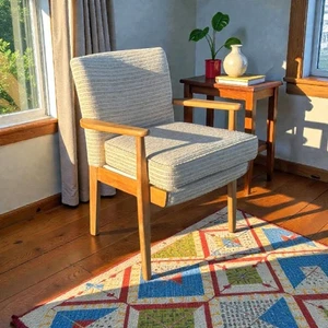 Elegante Silla Parker Knoll Años 50 Rara No. PK 733 Retapizado Muy Bueno  - Imagen 1 de 9