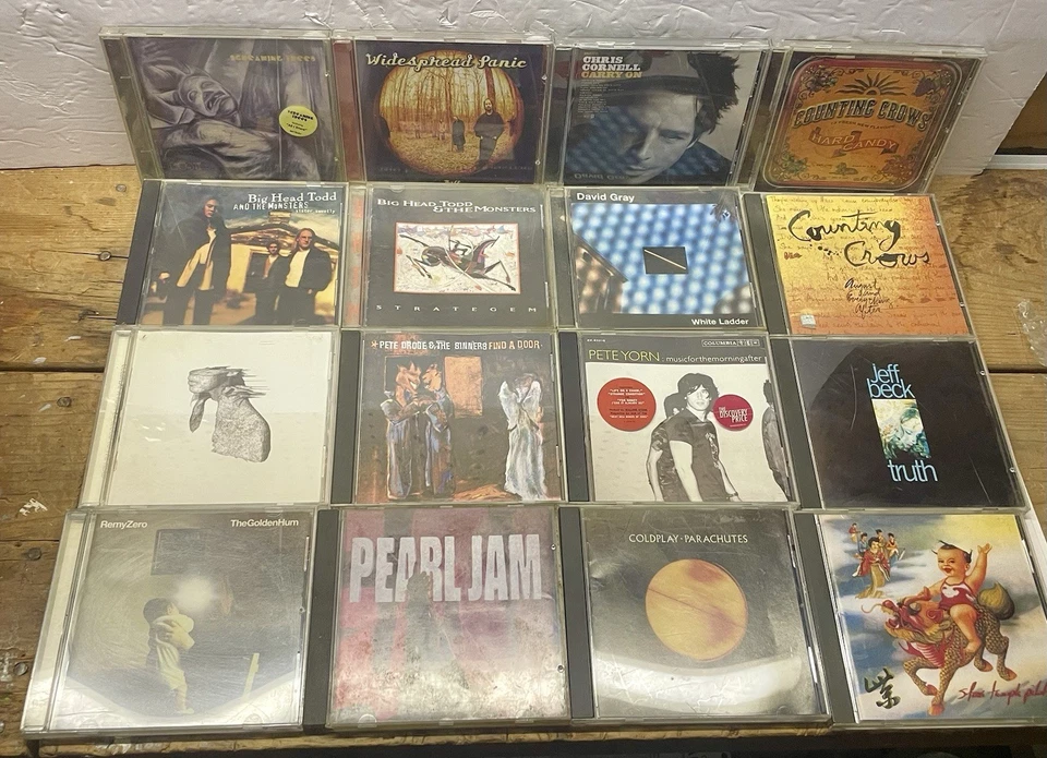 Alternative Rock Cd Lot 90s - STP Pearl Jam Chris Cornell Jeff Beck Pete Yorn G Foto 1 de 4