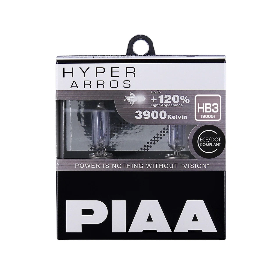 PIAA Hyper Arros 3900K Headlight Bulbs  (Twin Pack) - HB3 Fitment - Image 1 of 1