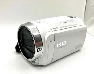 Sony Handycam HDR-CX675 HD Camcorder 9.2MP 30x Zoom Wi-Fi White Japan Tested - Image 1 of 4