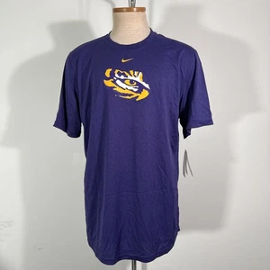 LSU Tigers Men’s Purple Nike Dri Fit Logo Legend T Shirt Size L NWT $30 MSRP - Picture 1 of 7