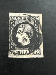 4B207 Romania 1866 Carol I 20 Parale Mi. 35 euro vecchio classico - Foto 1 di 2