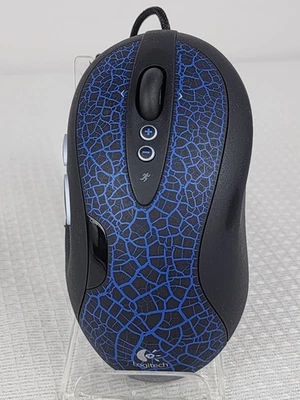 Logitech G5 Gaming Mouse Wired Blue M-UAH113A Used Tested - Image 1 of 4