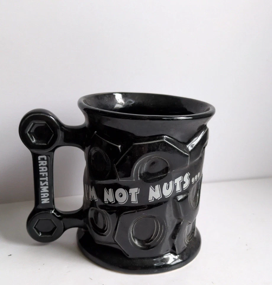 Taza de café de cerámica 3D Sears Craftsman No soy nuez me encanta mi herramienta 18 oz 1996 Foto 1 de 4