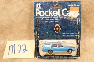 M22B VINTAGE 1974 TOMY POCKET CARS DIECAST 138-47 BLAU DATSUN KOMBI 4514 - Bild 1 von 1