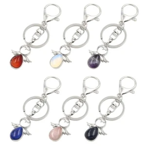 Elegant Angel Keychain with Crystal Keyring Backpack Decoration Jewelry Gift - Photo 1 sur 13