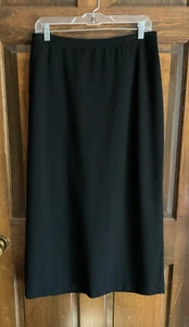 Vtg Chico's Size 2 Black Polyester Blend Maxi Skirt  35" Long - Picture 1 of 7