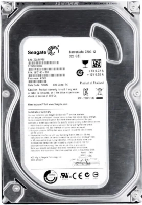 Disco Rigido Seagate Barracuda 7200.12 ST320DM000 320GB 7.2K 16MB SATA III 3.5'' - Immagine 1 di 3