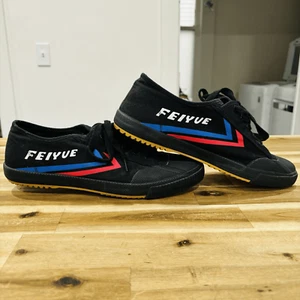 Feiyue M FE LO 1920 Parkour Men Sz 11 Black Canvas Martial Arts Sneakers Shoes - Picture 1 of 10