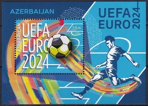Azerbaijan 2024 Football Euro Cup Germany MNH Block - Picture 1 of 1