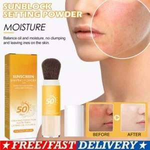 Protector Solar Polvo Ajustador, Mineral Translúcido Protector Solar Polvo Cepillo SPF50 PA++! - Imagen 1 de 13