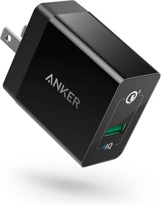 Anker Chargeur Mural USB Charge Rapide 3.0, 18W 3Ampères - Charge Rapide - Photo 1 sur 7