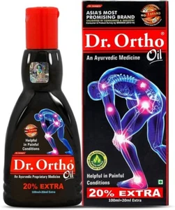 Massage Oil-Dr Ortho Pain Relief Ayurvedic Medicine Oil - 100ml+20ml Extra - Picture 1 of 3