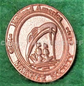 Holland America Lines MARINER SOCIETY 100 Cruise Day Gold Pin GRANDE VOYAGE - Bild 1 von 4