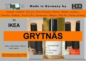 Lackstift, Farbstift für IKEA GRYTNÄS weiß - Picture 1 of 1