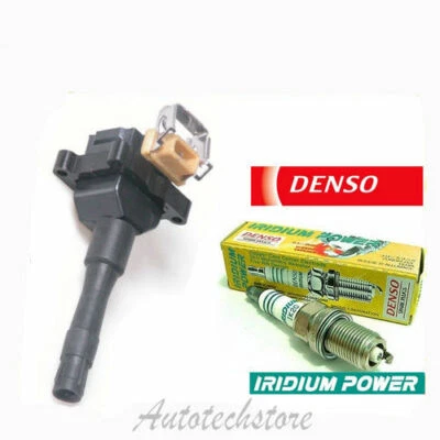 Ignition Coil For BMW 318 325 M3 525 530 740 E31 E32 B325 + 1 Spark Plug IC184 - Image 1 of 4